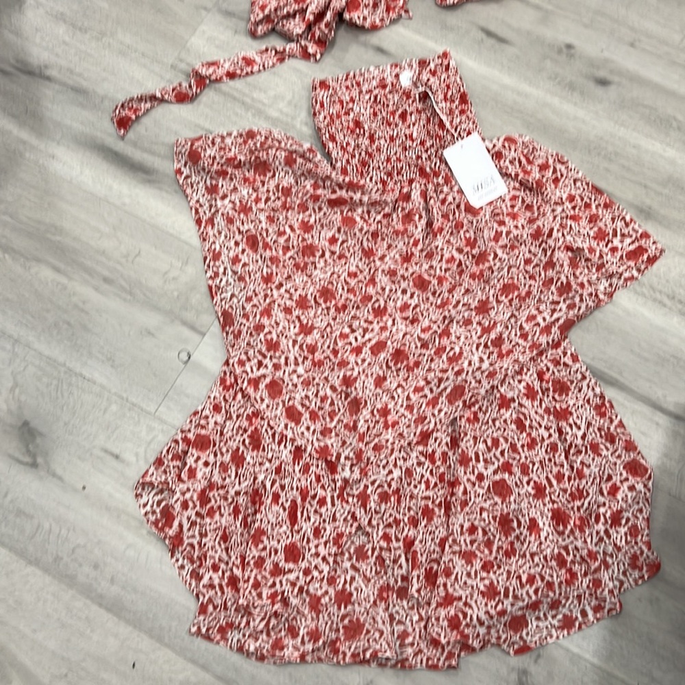 MISA Los Angeles Set top and skirt set floral - Picture 3 of 6